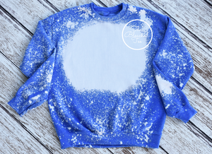 Bleached Sweatshirt in Heather Sport Royal