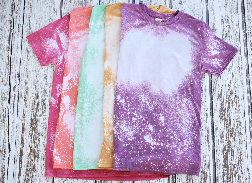 Wholesale Package Bleached Blank Tee's